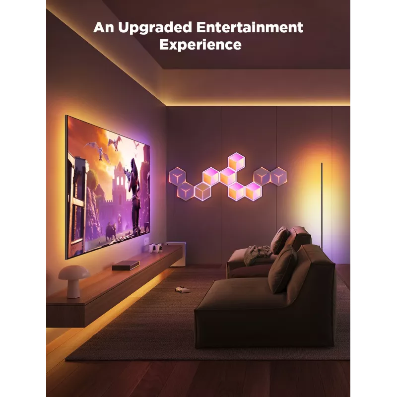 Smart wall light Govee Glide Hexagon Light Panels Ultra expansion pack — Wi‑Fi/Bluetooth, 36V input, grey