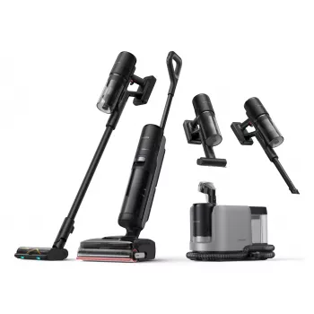 2-in-1 stick vacuum Dreame H15 Mix — battery-powered dry & wet bagless vacuum, 400 W, 23,000 Pa, triple-edge brush, Black