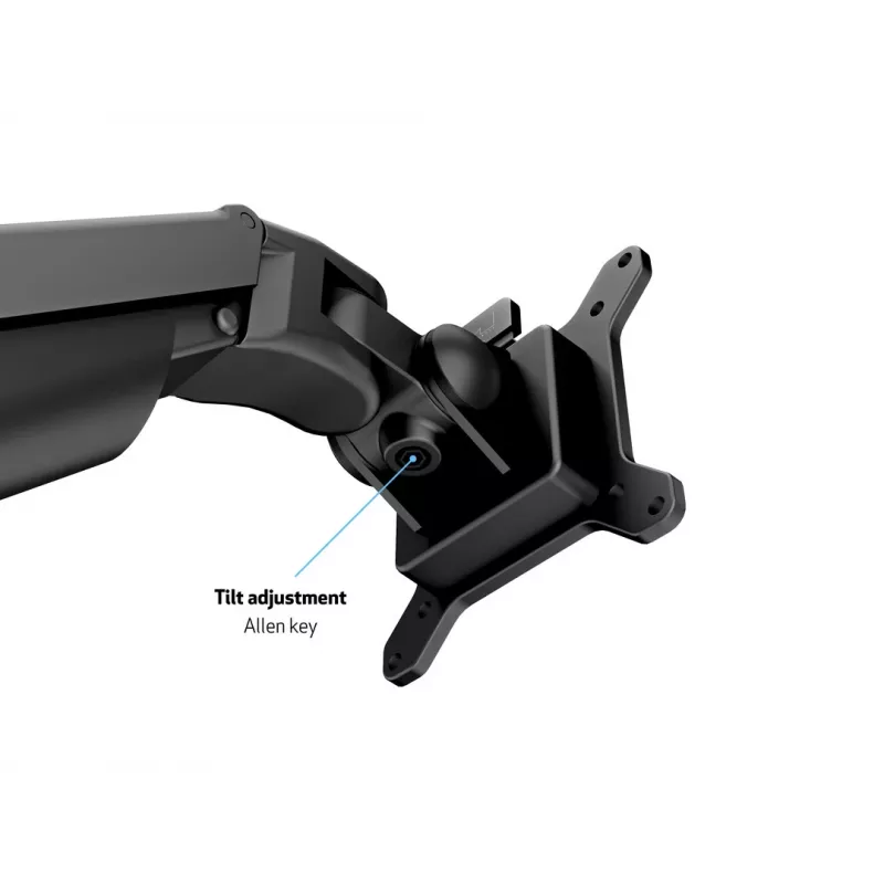 Multibrackets M VESA Gas Lift Arm Desk or Wall Basic Black Clamp/Bolt-through 10 kg