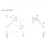 Multibrackets M VESA Gas Lift Arm Desk or Wall Basic Black Clamp/Bolt-through 10 kg
