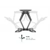 Wall Mount Bracket MULTIBRACKETS M VESA Flexarm Full Motion Dual 400x400 for 40–70 inch screens, 45 kg, black