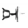 Wall Mount Bracket MULTIBRACKETS M VESA Flexarm Full Motion Dual 400x400 for 40–70 inch screens, 45 kg, black