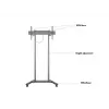 Multibrackets M Motorized Floorstand 60kg Black Max weight 60kg Min screen 94cm Max screen 2.29m