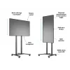 Multibrackets M Motorized Floorstand 60kg Black Max weight 60kg Min screen 94cm Max screen 2.29m