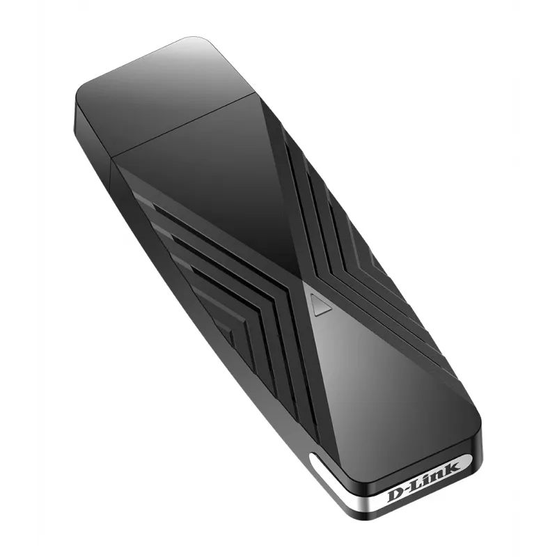 D-Link AX1800 Wi-Fi USB Adapter, Wireless, USB, WLAN, Wi-Fi 6 (802.11ax), 1800 Mbit/s, Black