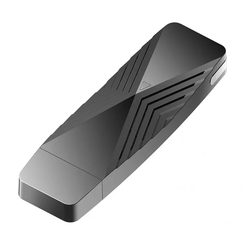 D-Link AX1800 Wi-Fi USB Adapter, Wireless, USB, WLAN, Wi-Fi 6 (802.11ax), 1800 Mbit/s, Black