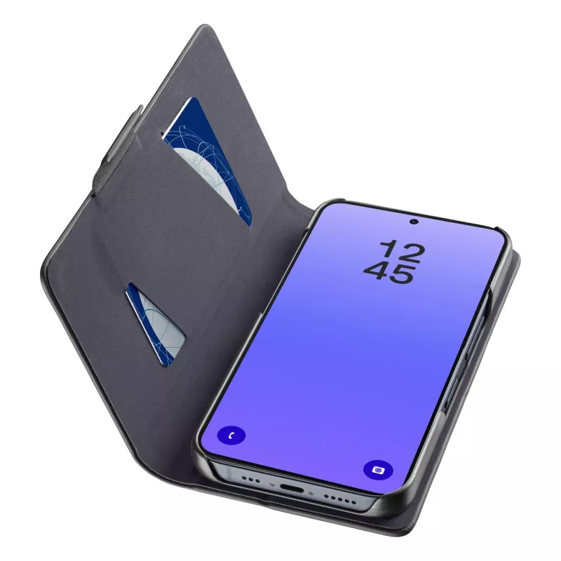 Cellularline BOOK 3 – Galaxy A37 Book-style case with magnetic closure, card pocket and easy card removal. Protects your phone without blocking access to buttons and ports.