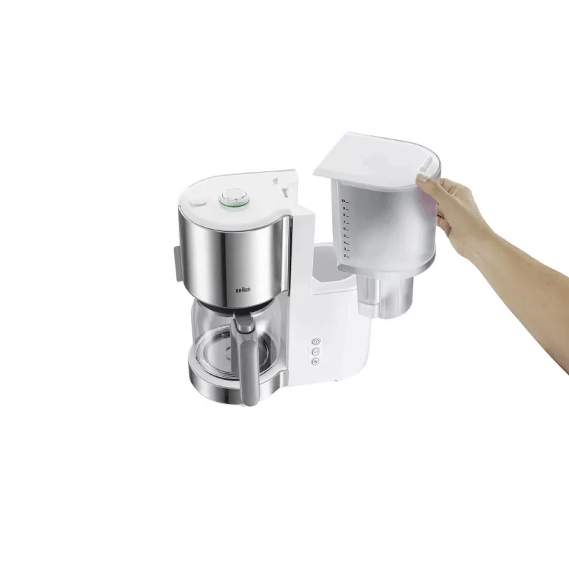 Braun KF 5120 WH coffee maker Fully-auto Drip coffee maker 1.2 L
