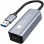 Techly IDATA USB-ETGIGA-AA laptop dock/port replicator Wired USB 3.2 Gen 1 (3.1 Gen 1) Type-A Black, Silver