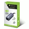 Techly IDATA USB-ETGIGA-AA laptop dock/port replicator Wired USB 3.2 Gen 1 (3.1 Gen 1) Type-A Black, Silver