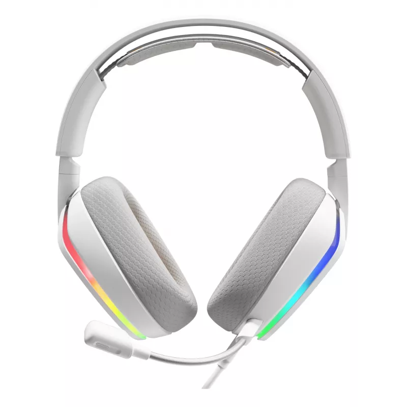 Glorious Gaming Glorious GHS Eternal RGB - Stereo RGB Gaming Headset for PC, PS5, PS4, Switch - Custom Tuned Angled Drivers, Adjustable Crystal Clear Detachable Mic, USB-C - Durable, All Day/Night Comfort - White