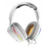 Glorious Gaming Glorious GHS Eternal RGB - Stereo RGB Gaming Headset for PC, PS5, PS4, Switch - Custom Tuned Angled Drivers, Adjustable Crystal Clear Detachable Mic, USB-C - Durable, All Day/Night Comfort - White