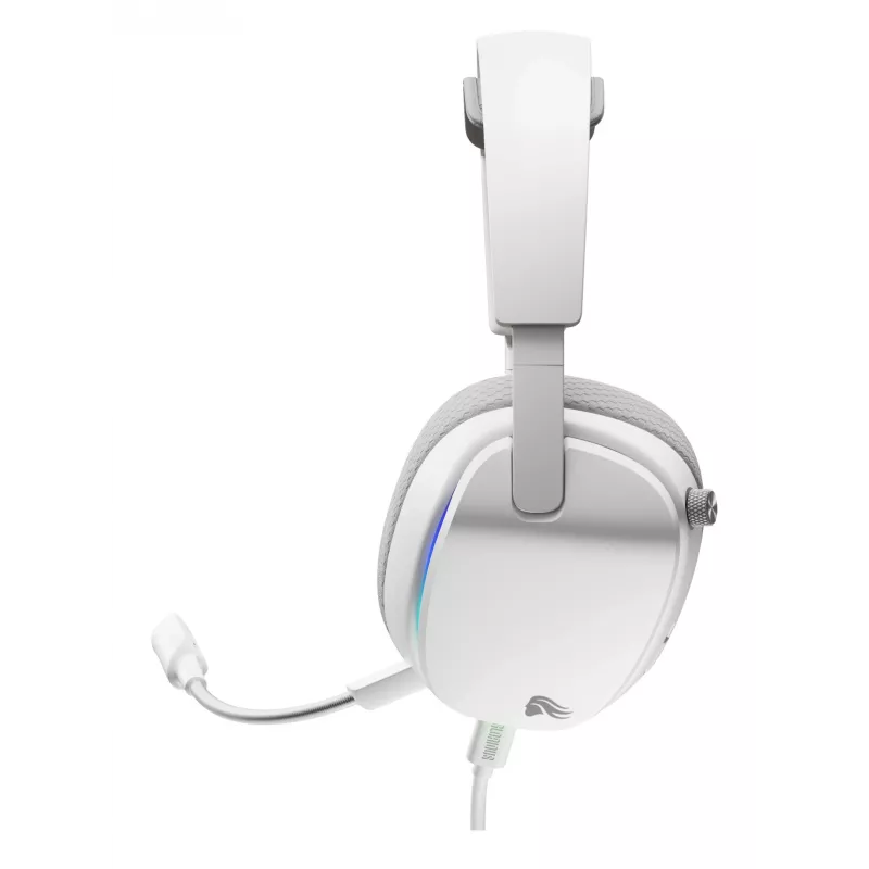 Glorious Gaming Glorious GHS Eternal RGB - Stereo RGB Gaming Headset for PC, PS5, PS4, Switch - Custom Tuned Angled Drivers, Adjustable Crystal Clear Detachable Mic, USB-C - Durable, All Day/Night Comfort - White