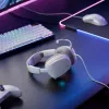 Glorious Gaming Glorious GHS Eternal RGB - Stereo RGB Gaming Headset for PC, PS5, PS4, Switch - Custom Tuned Angled Drivers, Adjustable Crystal Clear Detachable Mic, USB-C - Durable, All Day/Night Comfort - White
