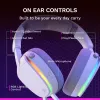 Glorious Gaming Glorious GHS Eternal RGB - Stereo RGB Gaming Headset for PC, PS5, PS4, Switch - Custom Tuned Angled Drivers, Adjustable Crystal Clear Detachable Mic, USB-C - Durable, All Day/Night Comfort - White
