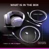 Glorious Gaming Glorious GHS Eternal RGB - Stereo RGB Gaming Headset for PC, PS5, PS4, Switch - Custom Tuned Angled Drivers, Adjustable Crystal Clear Detachable Mic, USB-C - Durable, All Day/Night Comfort - White