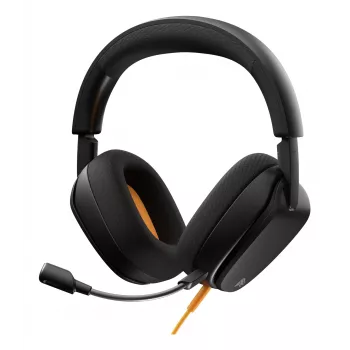 Glorious Gaming Glorious GHS Eternal - Stereo Gaming Headset for PC, PS5, PS4, Xbox, Switch - Custom Tuned Angled Drivers, Adjustable Crystal Clear Detachable Mic, 3.5mm - Durable, All Day/Night Comfort - Black