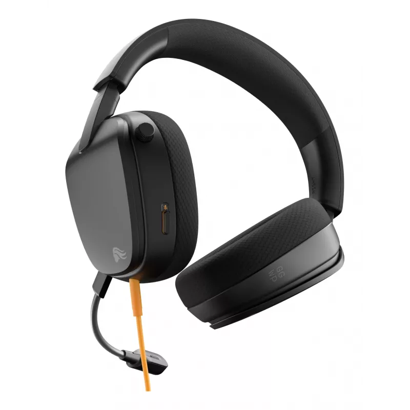 Glorious Gaming Glorious GHS Eternal - Stereo Gaming Headset for PC, PS5, PS4, Xbox, Switch - Custom Tuned Angled Drivers, Adjustable Crystal Clear Detachable Mic, 3.5mm - Durable, All Day/Night Comfort - Black