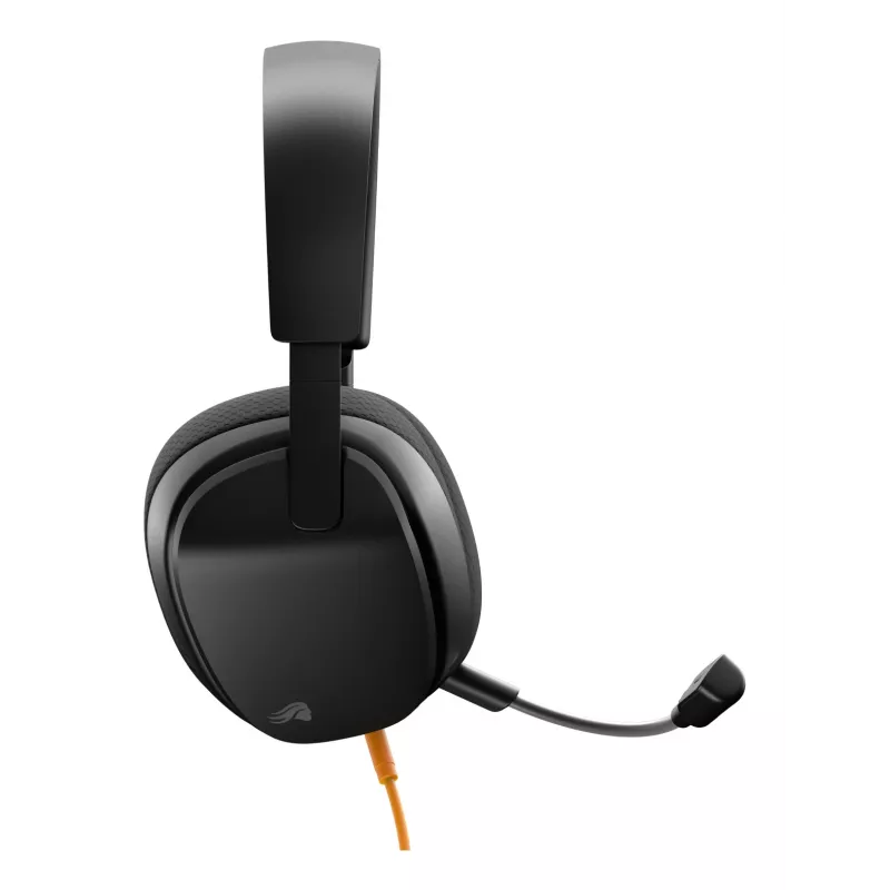Glorious Gaming Glorious GHS Eternal - Stereo Gaming Headset for PC, PS5, PS4, Xbox, Switch - Custom Tuned Angled Drivers, Adjustable Crystal Clear Detachable Mic, 3.5mm - Durable, All Day/Night Comfort - Black