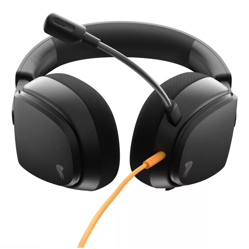 Glorious Gaming Glorious GHS Eternal - Stereo Gaming Headset for PC, PS5, PS4, Xbox, Switch - Custom Tuned Angled Drivers, Adjustable Crystal Clear Detachable Mic, 3.5mm - Durable, All Day/Night Comfort - Black
