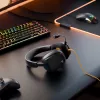 Glorious Gaming Glorious GHS Eternal - Stereo Gaming Headset for PC, PS5, PS4, Xbox, Switch - Custom Tuned Angled Drivers, Adjustable Crystal Clear Detachable Mic, 3.5mm - Durable, All Day/Night Comfort - Black