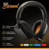 Glorious Gaming Glorious GHS Eternal - Stereo Gaming Headset for PC, PS5, PS4, Xbox, Switch - Custom Tuned Angled Drivers, Adjustable Crystal Clear Detachable Mic, 3.5mm - Durable, All Day/Night Comfort - Black