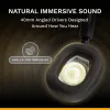Glorious Gaming Glorious GHS Eternal - Stereo Gaming Headset for PC, PS5, PS4, Xbox, Switch - Custom Tuned Angled Drivers, Adjustable Crystal Clear Detachable Mic, 3.5mm - Durable, All Day/Night Comfort - Black