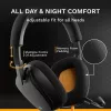 Glorious Gaming Glorious GHS Eternal - Stereo Gaming Headset for PC, PS5, PS4, Xbox, Switch - Custom Tuned Angled Drivers, Adjustable Crystal Clear Detachable Mic, 3.5mm - Durable, All Day/Night Comfort - Black