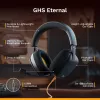 Glorious Gaming Glorious GHS Eternal - Stereo Gaming Headset for PC, PS5, PS4, Xbox, Switch - Custom Tuned Angled Drivers, Adjustable Crystal Clear Detachable Mic, 3.5mm - Durable, All Day/Night Comfort - Black