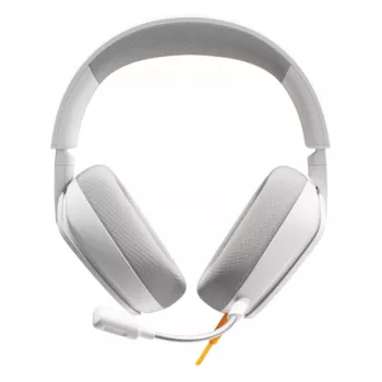 Glorious Gaming Glorious GHS Eternal - Stereo Gaming Headset for PC, PS5, PS4, Xbox, Switch - Custom Tuned Angled Drivers, Adjustable Crystal Clear Detachable Mic, 3.5mm - Durable, All Day/Night Comfort - White