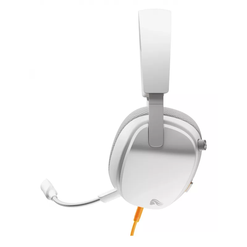 Glorious Gaming Glorious GHS Eternal - Stereo Gaming Headset for PC, PS5, PS4, Xbox, Switch - Custom Tuned Angled Drivers, Adjustable Crystal Clear Detachable Mic, 3.5mm - Durable, All Day/Night Comfort - White