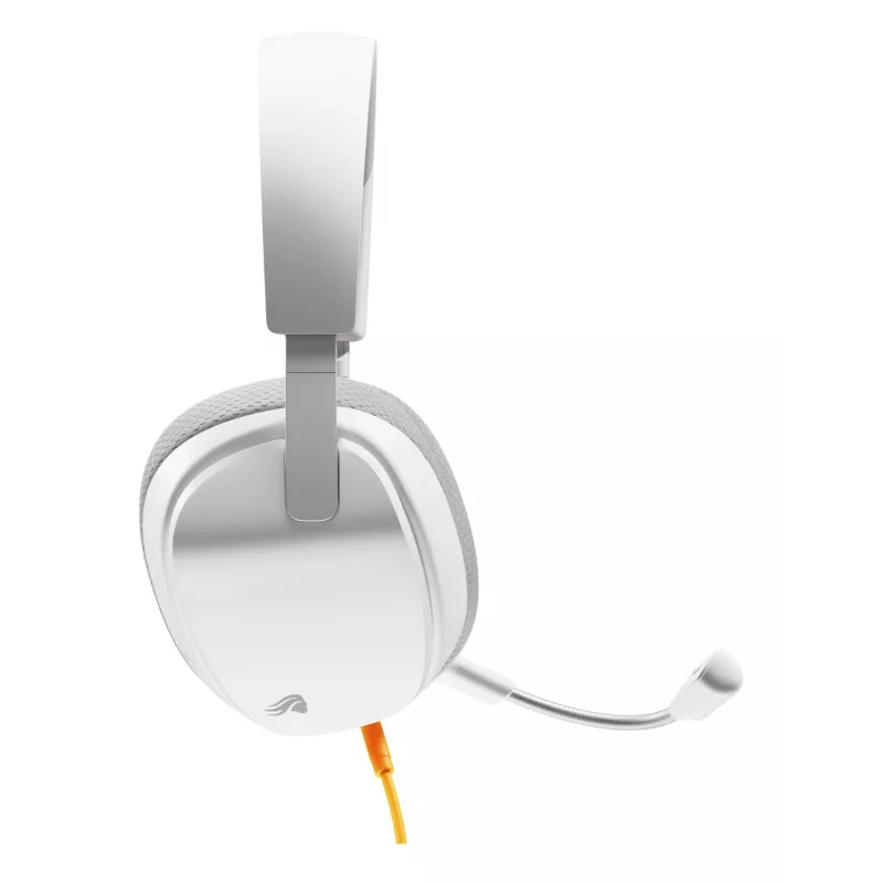 Glorious Gaming Glorious GHS Eternal - Stereo Gaming Headset for PC, PS5, PS4, Xbox, Switch - Custom Tuned Angled Drivers, Adjustable Crystal Clear Detachable Mic, 3.5mm - Durable, All Day/Night Comfort - White