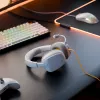 Glorious Gaming Glorious GHS Eternal - Stereo Gaming Headset for PC, PS5, PS4, Xbox, Switch - Custom Tuned Angled Drivers, Adjustable Crystal Clear Detachable Mic, 3.5mm - Durable, All Day/Night Comfort - White
