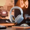 Glorious Gaming Glorious GHS Eternal - Stereo Gaming Headset for PC, PS5, PS4, Xbox, Switch - Custom Tuned Angled Drivers, Adjustable Crystal Clear Detachable Mic, 3.5mm - Durable, All Day/Night Comfort - White