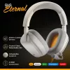 Glorious Gaming Glorious GHS Eternal - Stereo Gaming Headset for PC, PS5, PS4, Xbox, Switch - Custom Tuned Angled Drivers, Adjustable Crystal Clear Detachable Mic, 3.5mm - Durable, All Day/Night Comfort - White