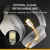 Glorious Gaming Glorious GHS Eternal - Stereo Gaming Headset for PC, PS5, PS4, Xbox, Switch - Custom Tuned Angled Drivers, Adjustable Crystal Clear Detachable Mic, 3.5mm - Durable, All Day/Night Comfort - White