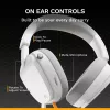 Glorious Gaming Glorious GHS Eternal - Stereo Gaming Headset for PC, PS5, PS4, Xbox, Switch - Custom Tuned Angled Drivers, Adjustable Crystal Clear Detachable Mic, 3.5mm - Durable, All Day/Night Comfort - White