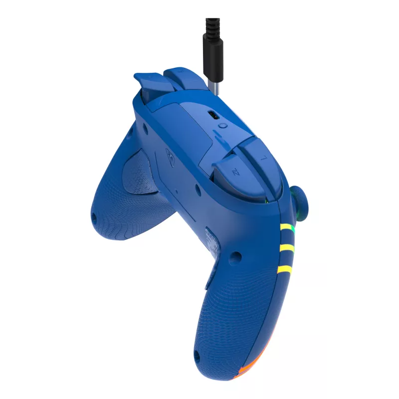 Wired & Wireless Gamepad Turtle Beach Afterglow Wave Blue for Nintendo Switch 2 — Bluetooth/USB-C, RGB, Built-in 20h Battery, 3 m Cable