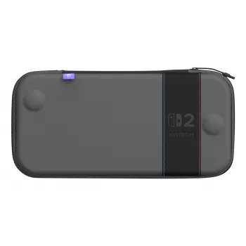 Travel case Turtle Beach PlayTrek Slim Case for Nintendo Switch 2 — Charcoal Black, 290×58×145 mm