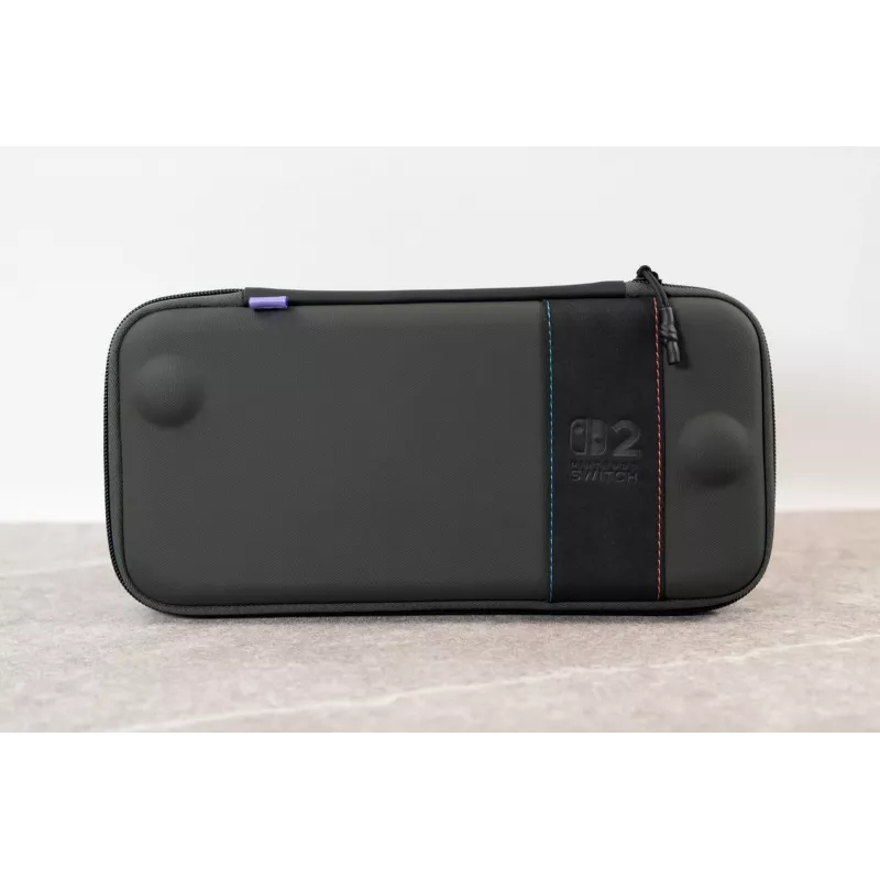 Travel case Turtle Beach PlayTrek Slim Case for Nintendo Switch 2 — Charcoal Black, 290×58×145 mm