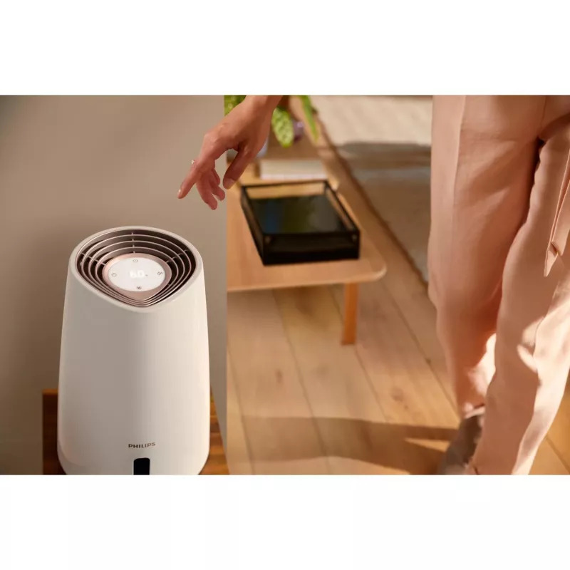 Humidifier Philips HU3916/10 3 L ultrasonic, 25 W, white/rose gold, 250×250×375 mm