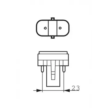 Philips ultraviolet (UV) bulb 11 W G23 9000 h 89 V