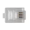 ACT RJ11 (6P/4C) modulaire connector for round cable with solid conductors