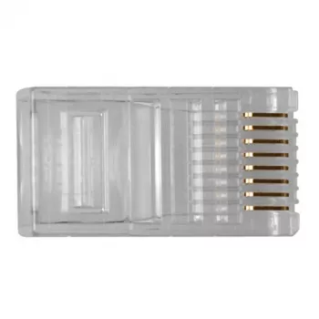 ACT RJ45 (8P/8C) modulaire connector for round cable with solid conductors