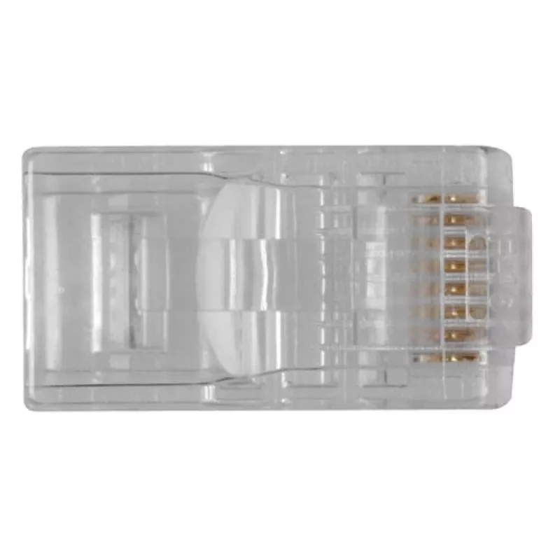 ACT RJ45 (8P/8C) modulaire connector for round cable with solid conductors