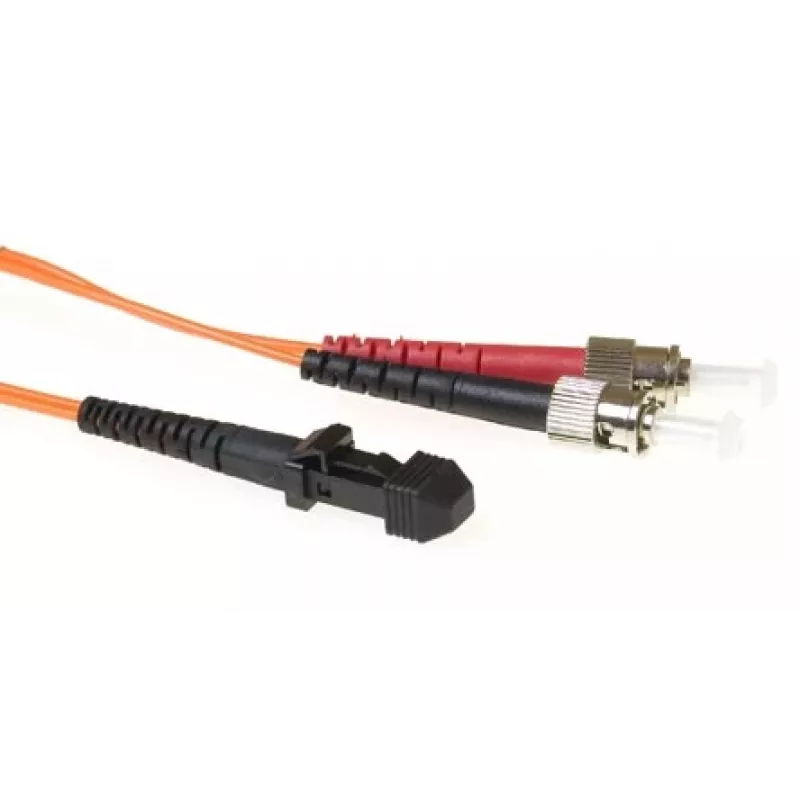 ACT 2 meter LSZH Multimode 62.5/125 OM1 fiber patch cable duplex with MTRJ and ST connectors