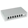 Surface mounted box ACT FA6000 — unshielded 8‑port CAT6 outlet box