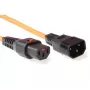 ACT Powercord C13 IEC Lock C14 orange 3 m PC942 230V 10A