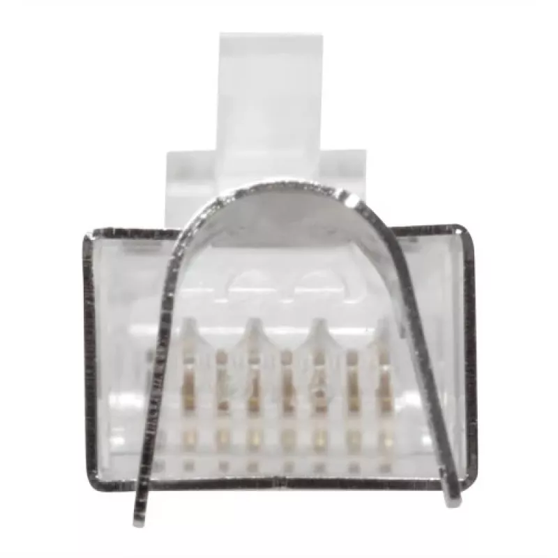 ACT RJ45 (8P/8C) CAT6A shielded modulaire connector for round cable with solid or standed conductors