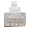 ACT RJ45 (8P/8C) CAT6A shielded modulaire connector for round cable with solid or standed conductors